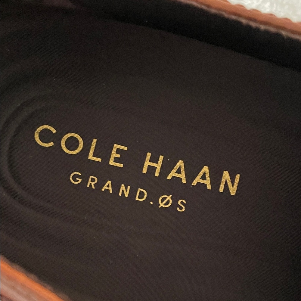 Cole Hann Elegant Brown Leather Men's Wingtip Oxfords. Size 11.5. New - Picture 7 of 10